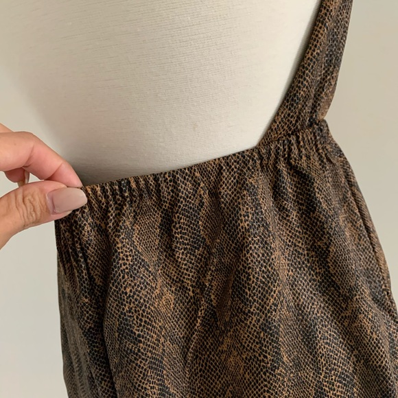 Snake print halter mini dress open back - Picture 8 of 8